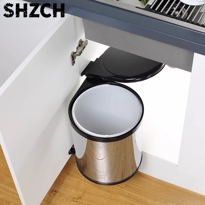 Commercial Kitchen Bin - Lixeira Premium Retrátil para Armário, Sistema