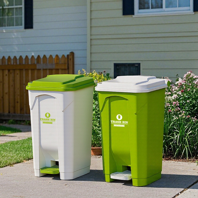 Commercial Kitchen Bin - Lixeira Grande para Exterior com Pedal,