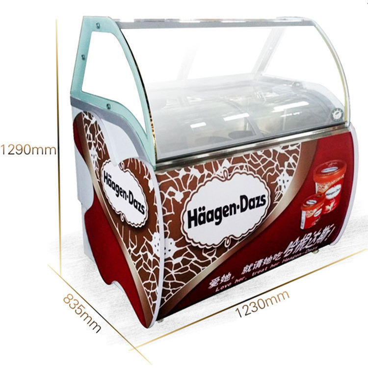 Commercial Chest Freezer - Expositor de Sorvete QDMECH, Freezer Comercial